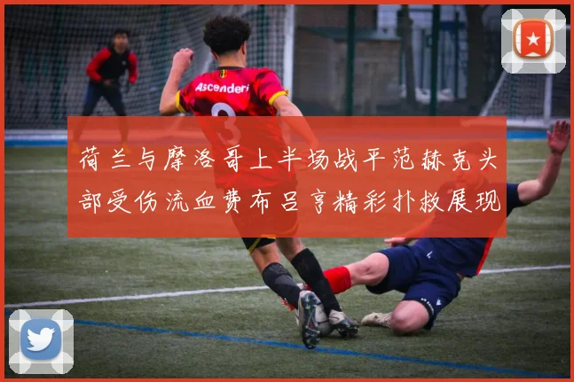 荷兰与摩洛哥上半场战平范赫克头部受伤流血费布吕亨精彩扑救展现实力